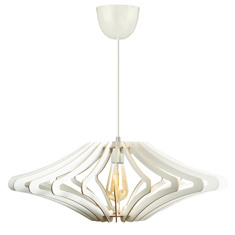Jivko Chandelier, White, 8.7" H x 23.2" W x 23.2" D