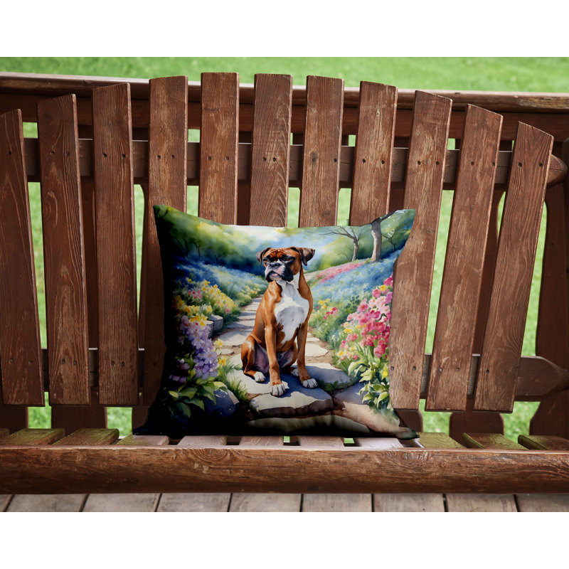 Coussin décoratif intérieur / extérieur Spring Path, H 14 po x l 14 po