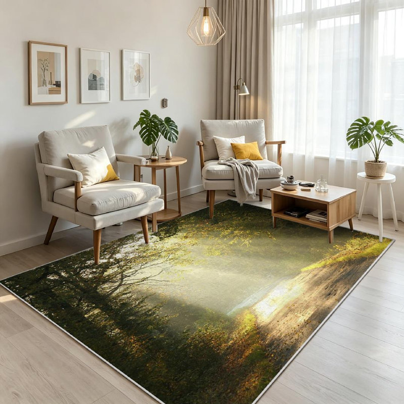 Tapis d'intérieur transparent Clear Dawn, Rectangle 79" x 118"