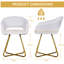 Fauteuil de coiffeuse en velours Akron