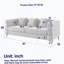 Marypatricia Oversized  Upholstered Loveseat, Modern Sofa Couch-564594986-550351831