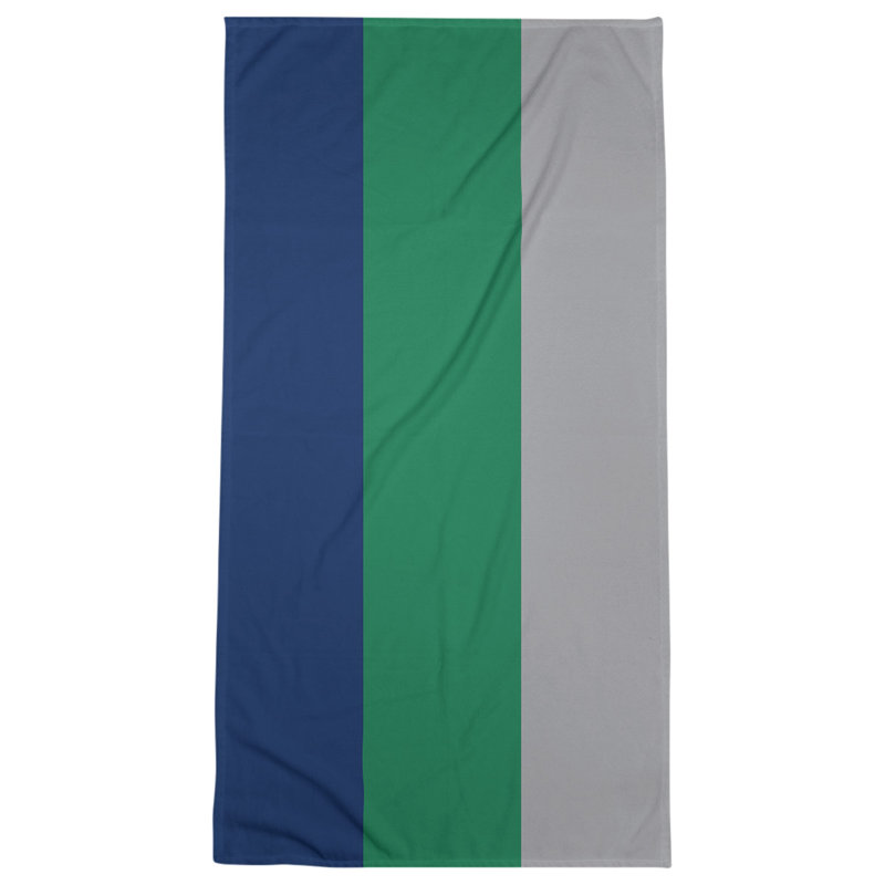Vancouver Lightweight Bath Towel, Blue/Green/Cool Gray, Poly/Cotton