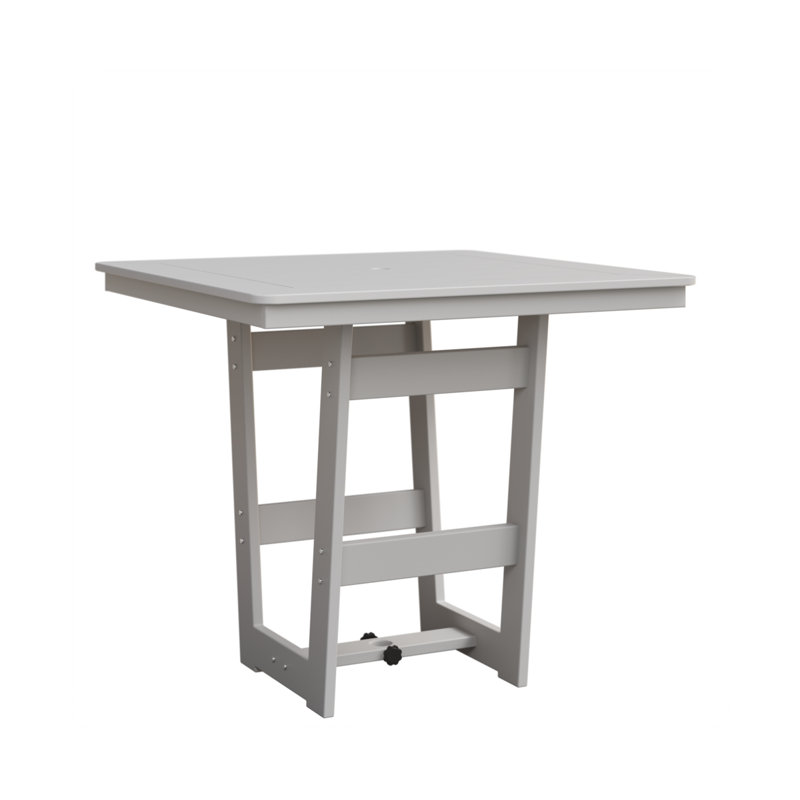 Berlin Gardens Hudson 40″ Square Bar Table, Matte White