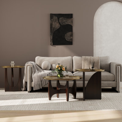 Ensemble de tables basses rondes