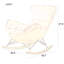 Chaise berçante en métal