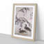 Two Wild Geese by Bian Shoumin - Picture Frame Painting Print-55606071-55606072