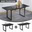 Ensemble de table de salle à manger 70,86 po à rallonge pour 4 à 6 personnes-588504482-588504486-588504491