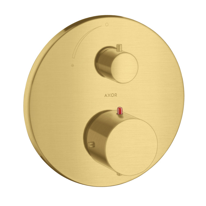 Starck Trim Thermostatic with Volume Control, Brushed Gold Optic