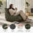 Armless Bean Bag Sofa Chair, Memory Foam Lounge, Cozy Fireside Seat,Lazy Floor Lounger- Perfect For Bedroom, Study, Or Living Room-235327703