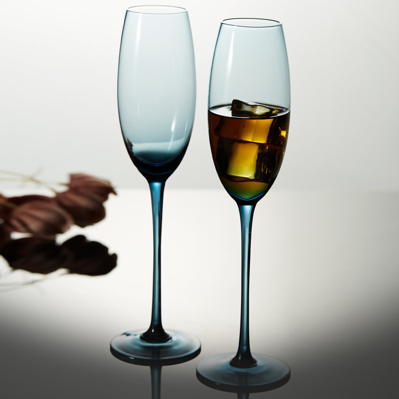 Tynecia 7 oz. Flûte en verre, Transparent