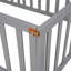 Structure de lit simple en bois avec clôture et porte, blanc-1497846047-1542682078