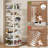 8-Tier 360°Revolving Shoe Storage Rotating Lazy Shoe Rack Entryway Bedroom Hallway-883169468