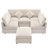 FlexiSofa Modular Sectional with Movable Ottoman and USB Ports-129915614