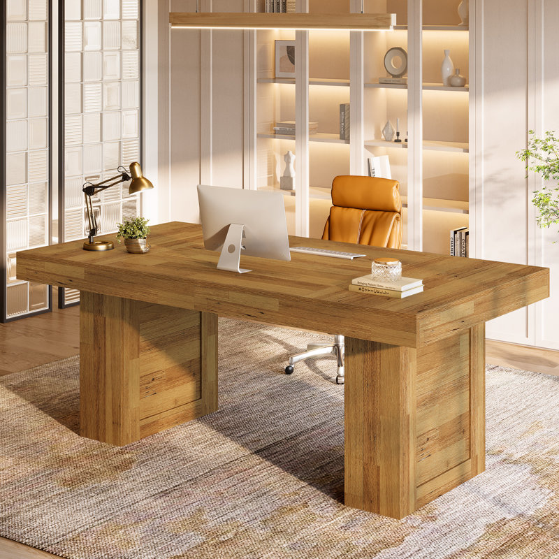 Bureau de direction 63 po Farmhouse, Noyer