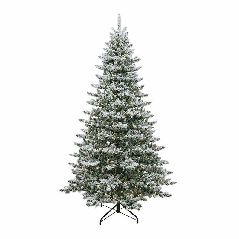 Arbre de Noël pin vert 7 pi 6 po avec 650 lumières DEL