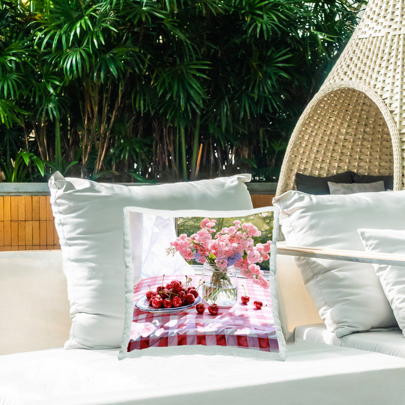 Coussin Cherry Blossoms & Cherries