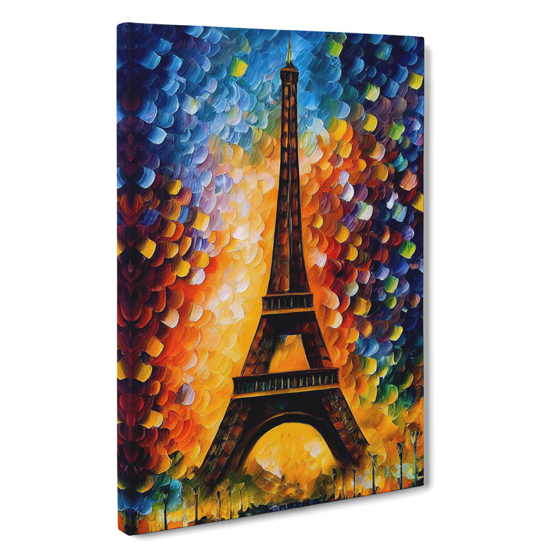 Eiffel Tower In Paris No.2 - Wrapped Canvas Print, 50cm H x 35cm W x 3cm D
