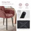 Modern Luxury Velvet Tufted Armchair with 11.5cm Thick Cushion for Dining Room, Restaurant, Reception Room, Hotel-435966723