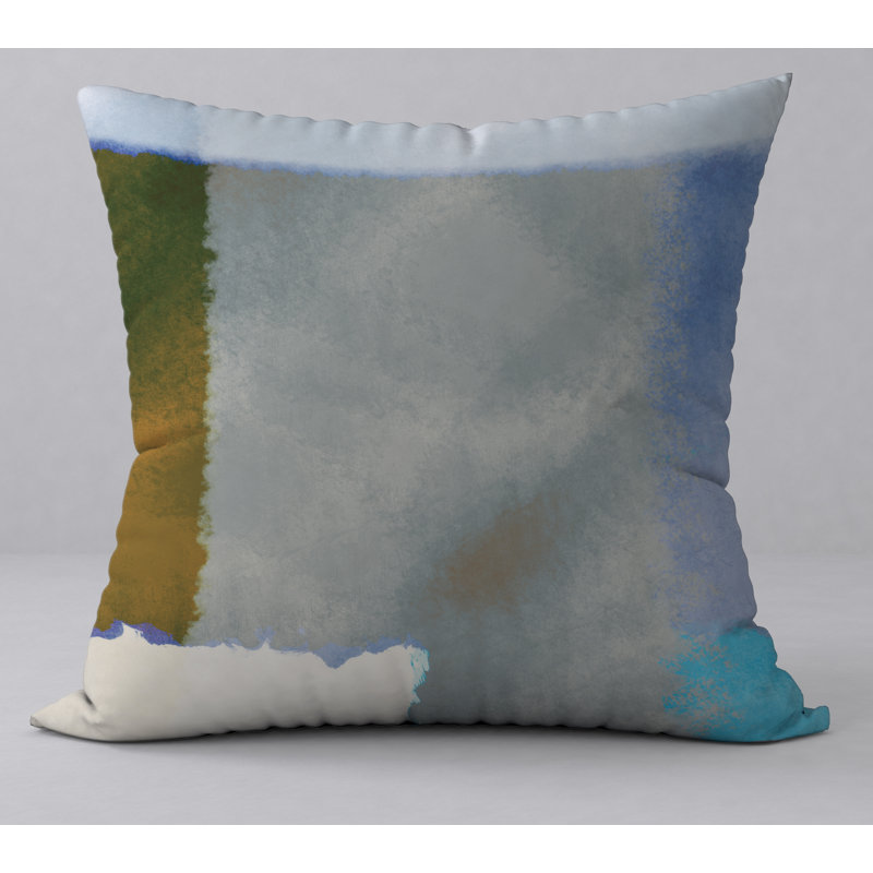 Abstract Reversible Throw Pillow, 24" H x 24" W