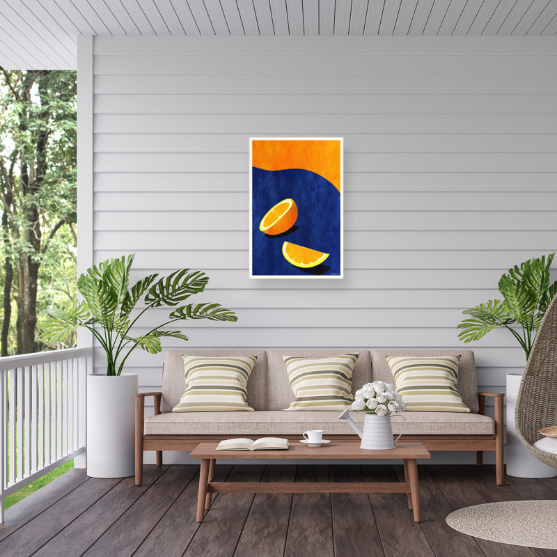 «Bo Anderson Petit De Jeuner, Deux Oranges sur toile» par Bo Anderson, H 47 po x l 30 po