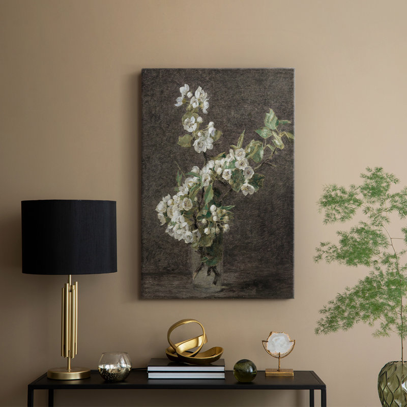 Motif floral rétro CCL XXXVII - galerie Cavas, H 60 po x l 40 po