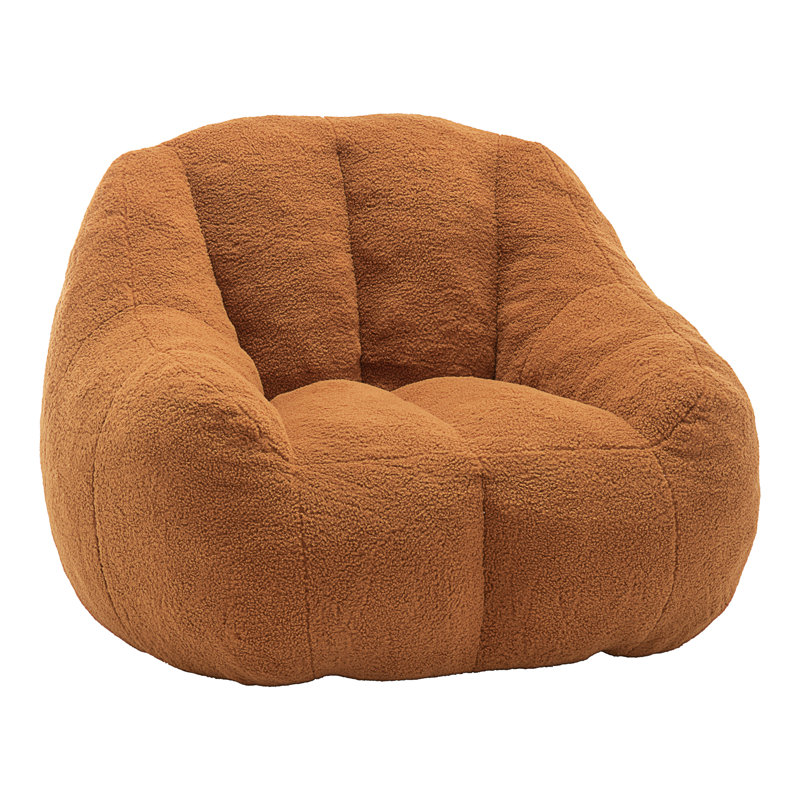 Bean Bag Chair With Filler, Yellow Teddy