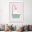 Llama Enjoying Bubble Bath by Big Nose Work - Print on Canvas-489302865-478266457