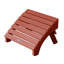 Chaise Adirondack en plastique avec repose-pieds Anette-246642437