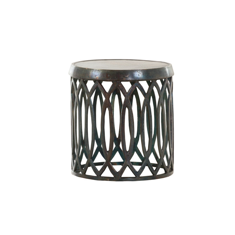 Alfred End Table, Black, 40cm H x 42cm W x 42cm D
