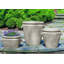 Scroll Handle Handcrafted Oval Outdoor Planter-13940406-13940394