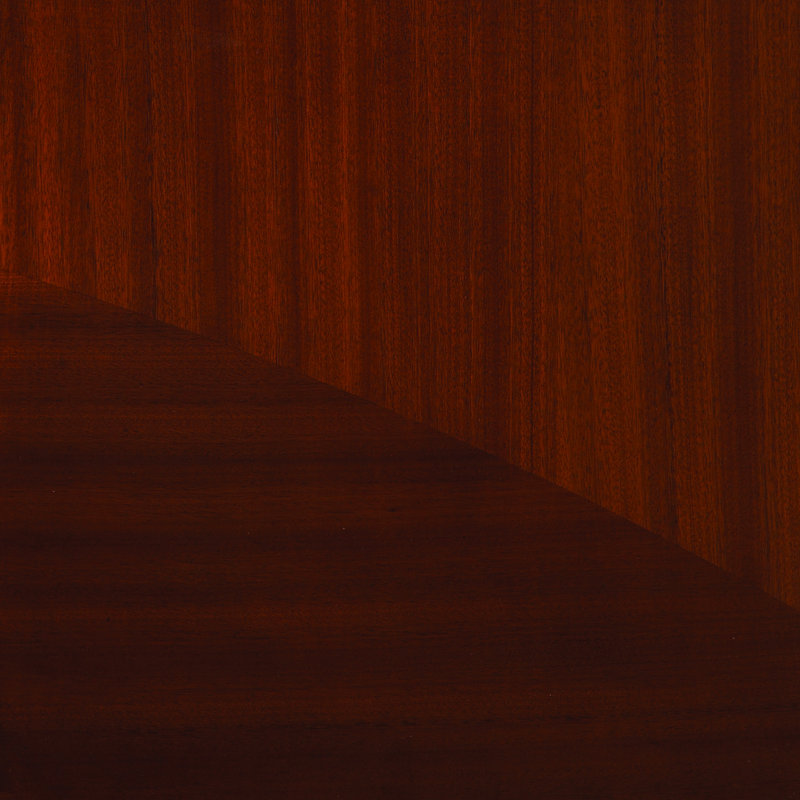 Dark Walnut Mahogany Media Cabinet with Satin Finish