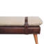 Banc en bois massif avec garniture cloutée-1441416903