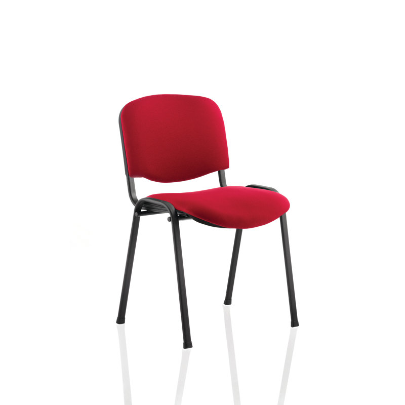 Armless Stacking Chair, Black