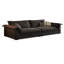 Canapé modulaire noir en polyester-537982659-537982657