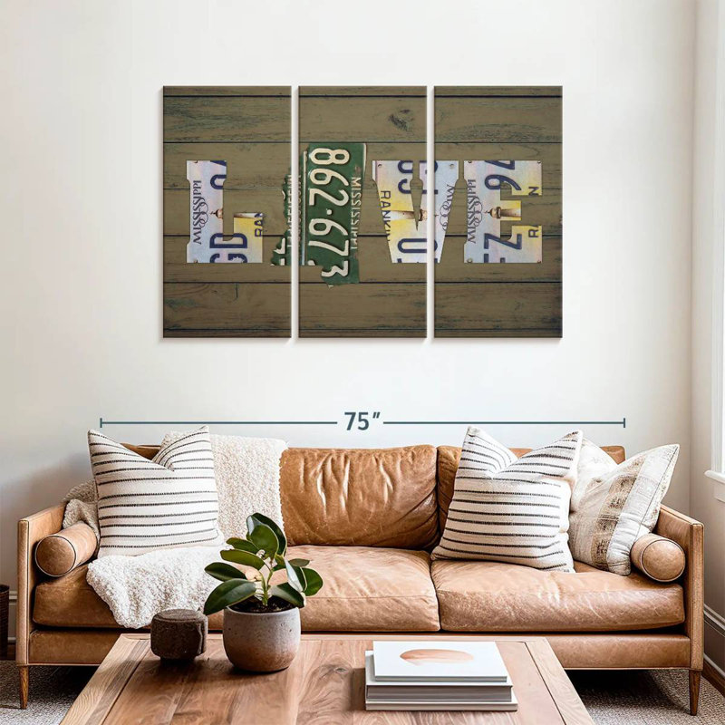 MS State Love, 36" H x 57" W