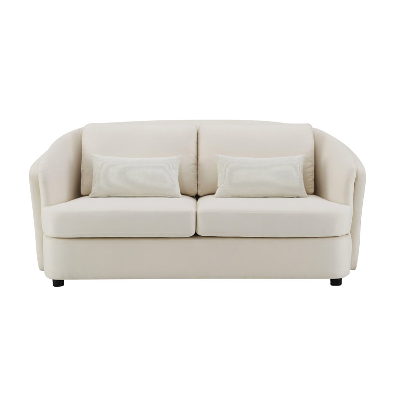Siège élégant en lin beige - pour une sensation moderne de coussins rembourrés de mousse
