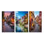 "Allemagne Rothenburg Street", 3 pièces sur toile-1104054-1104060