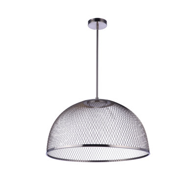 Sculptural Statement Pendants Single Light Iron Dimmable LED Pendant