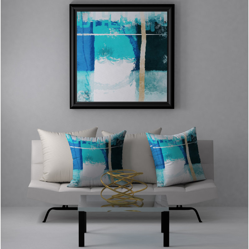 Housse de coussin décorative carrée à toit amovible Debonair, 18 po x 18 po