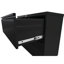 Classeur moderne en métal avec serrure moderne, noir, pour une utilisation de bureau efficace, s'adapte à de multiples tailles