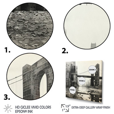Pont gris gris monochromatique - Graphite II