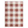 Tatasha Gingham Power Loom Polypropylene Plastic Indoor/Outdoor Area Rug in White/Red