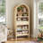 71.2" H Farmhouse Bookcase With Drawer And 5-tier Open Shelves 