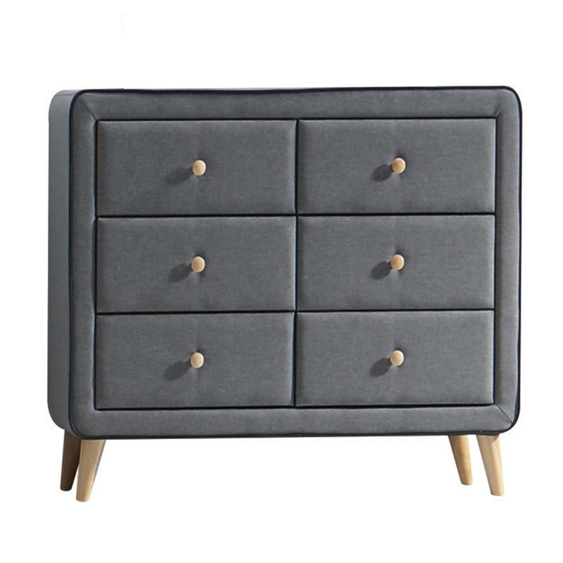 Commode double rembourrée 6 tiroirs
