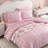 Betsey Johnson Ballet Bows Pink Reversible Duvet Cover Set-102291739
