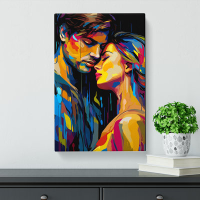 Lovers Pop No.3 - Wrapped Canvas Print