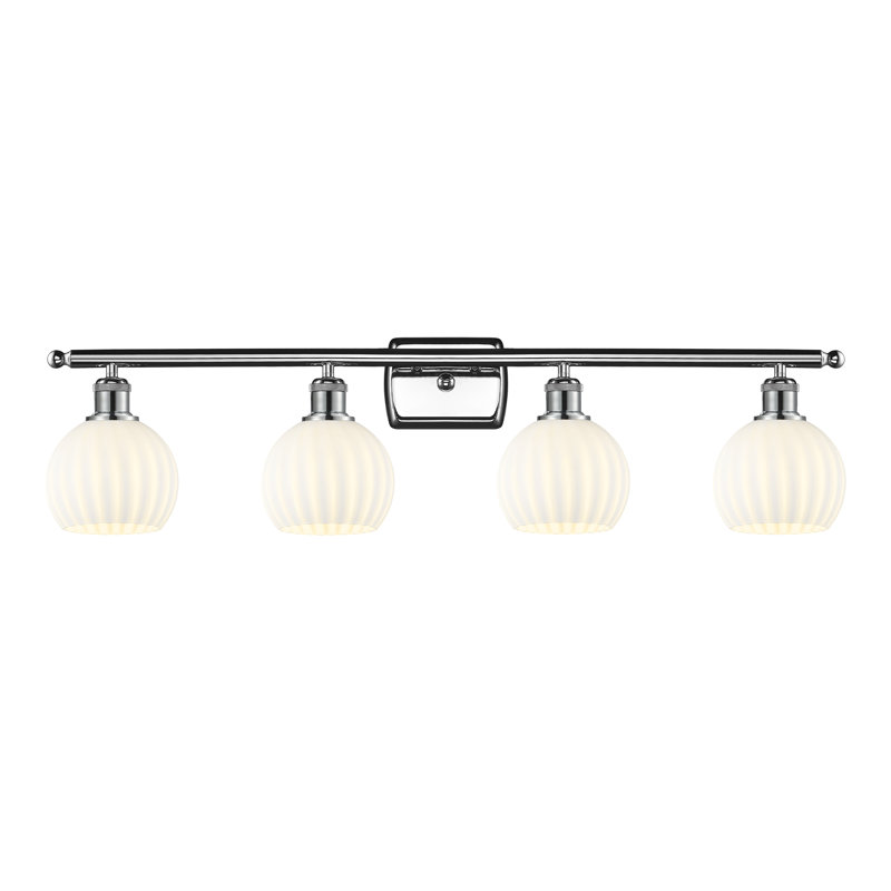 Éclairage pour meuble-lavabo 4 lumières 36 po Ballston, Chrome poli