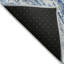 Tapis ivoire / bleu marine en polyester tissé à la machine Chayden-98157858