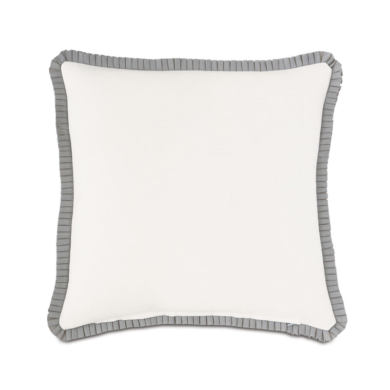 Edith Appliqued Cotton Throw Pillow