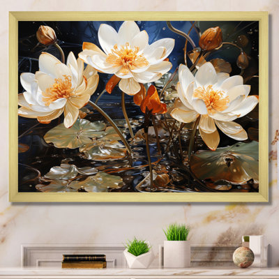 Japon Art Golden Koi II - art mural japonais sur toile